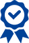 ícone de selo de verificação azul 